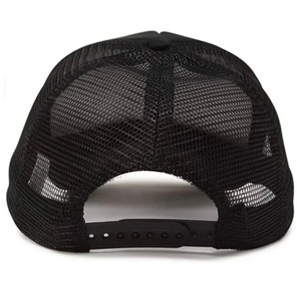 NEW Michigan Tech Huskies Tonal Blackout Foam Trucker Mesh Snapback Hat BLACK - Picture 2 of 2
